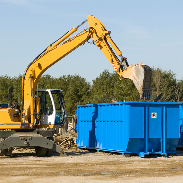 are there any restrictions on where a residential dumpster can be placed in Schoolcraft MI